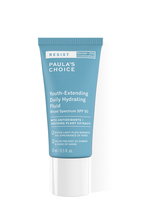 Resist Anti-Aging Moisturiser SPF 50 - Travel Size Resist Anti-Aging Youth-Extending Daily Hydrating Fluid broad spectrum SPF 50 Trial Size