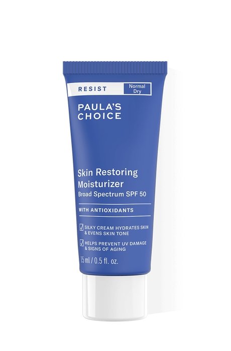 Resist Anti-Aging Skin Restoring Moisturiser SPF 50 - Travel size Resist Anti-Aging Skin Restoring Moisturizer Trial size