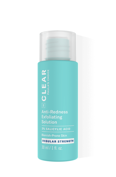 Clear Regular Strength 2% BHA Exfoliant - Travel Size Clear Regular Strength Anti-Redness Exfoliating Solution Salicylic Acid Trial Size